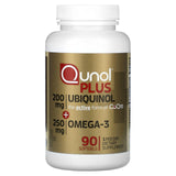 Qunol, Plus Ubiquinol + Omega-3, 200 mg + 250 mg, 90 Softgels - Supply Center USA