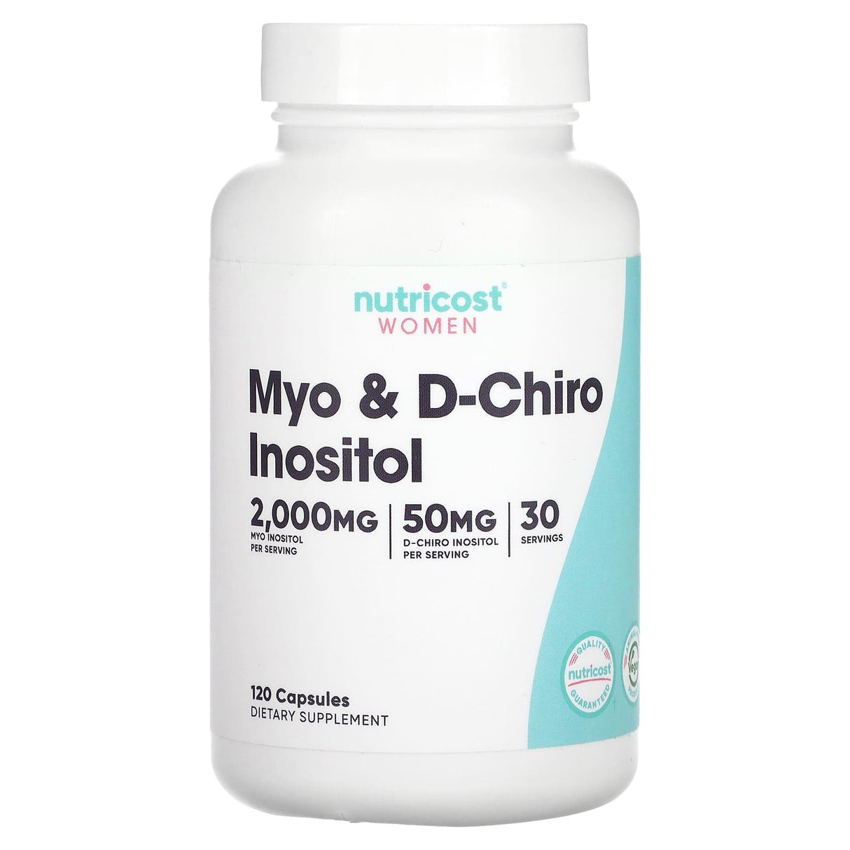 Nutricost, Women, Myo & D-Chiro Inositol, 120 Capsules - Supply Center USA