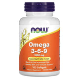 NOW Foods, Omega 3-6-9, 1,000 mg, 100 Softgel - Supply Center USA