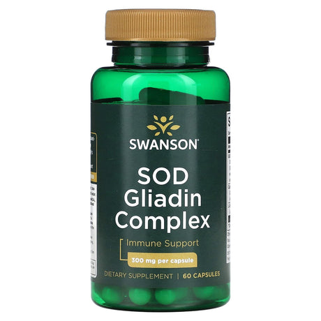 Swanson, SOD Gliadin Complex, 300 mg, 60 Capsules - Supply Center USA