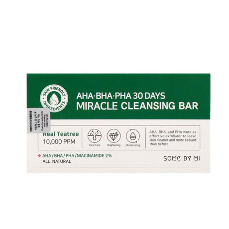 Some By Mi, AHA. BHA. PHA 30 Days Miracle Cleansing Bar, 106 g - Supply Center USA