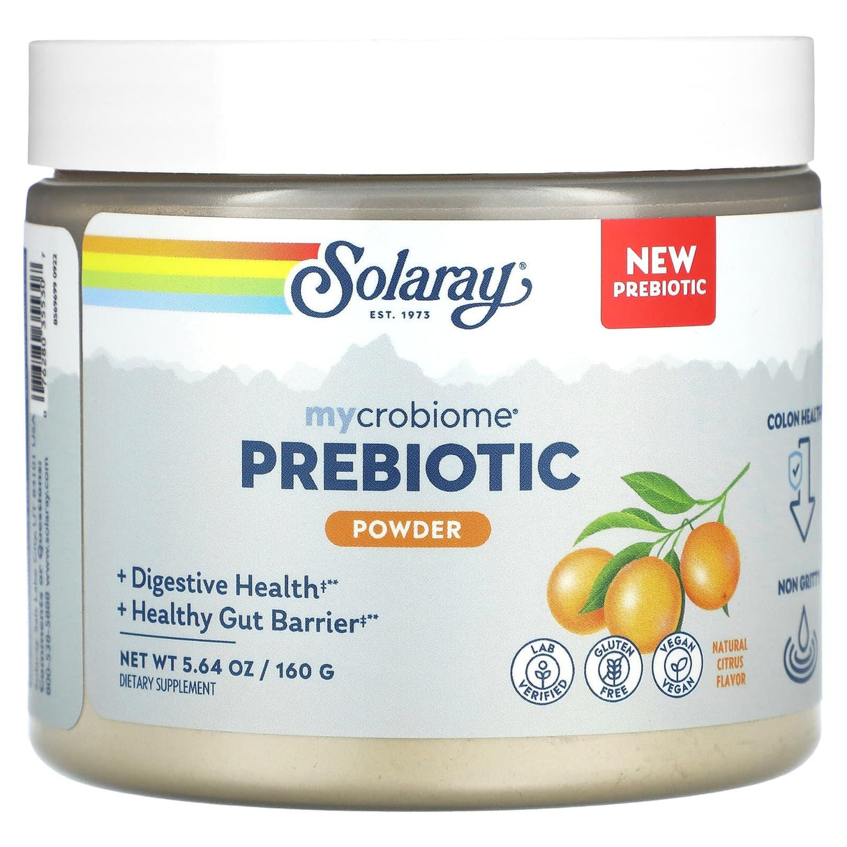 Solaray, Mycrobiome Prebiotic Powder, Unflavored, 5.64 oz (160 g) - Supply Center USA