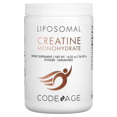 Codeage, Liposomal Creatine Monohydrate Powder, Unflavored, 1 lb (455 g) - Supply Center USA