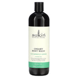 Sukin, Creamy Body Wash, Cucumber & Lemon, 16.91 fl oz (500 ml) - Supply Center USA