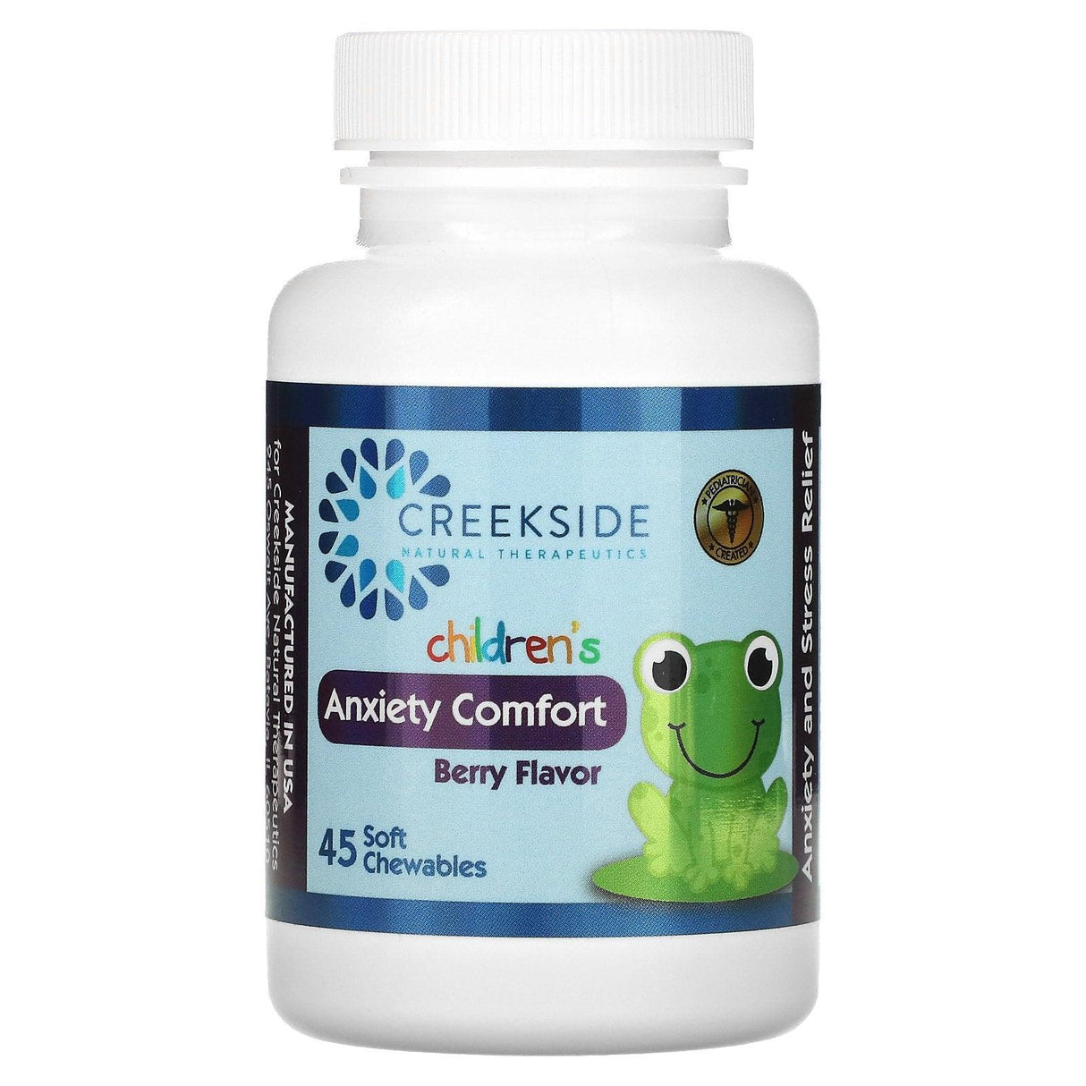 Creekside Natural Therapeutics, Children's, Anxiety Comfort, Berry, 45 Soft Chewables - Supply Center USA