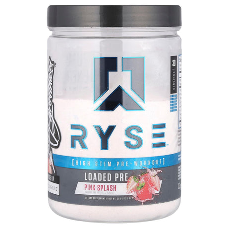 RYSE, Loaded Pre, High Stim Pre-Workout, Pink Splash, 13.9 oz (393 g) - Supply Center USA