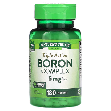 Nature's Truth, Triple Action Boron Complex, 3 mg, 180 Tablets - Supply Center USA