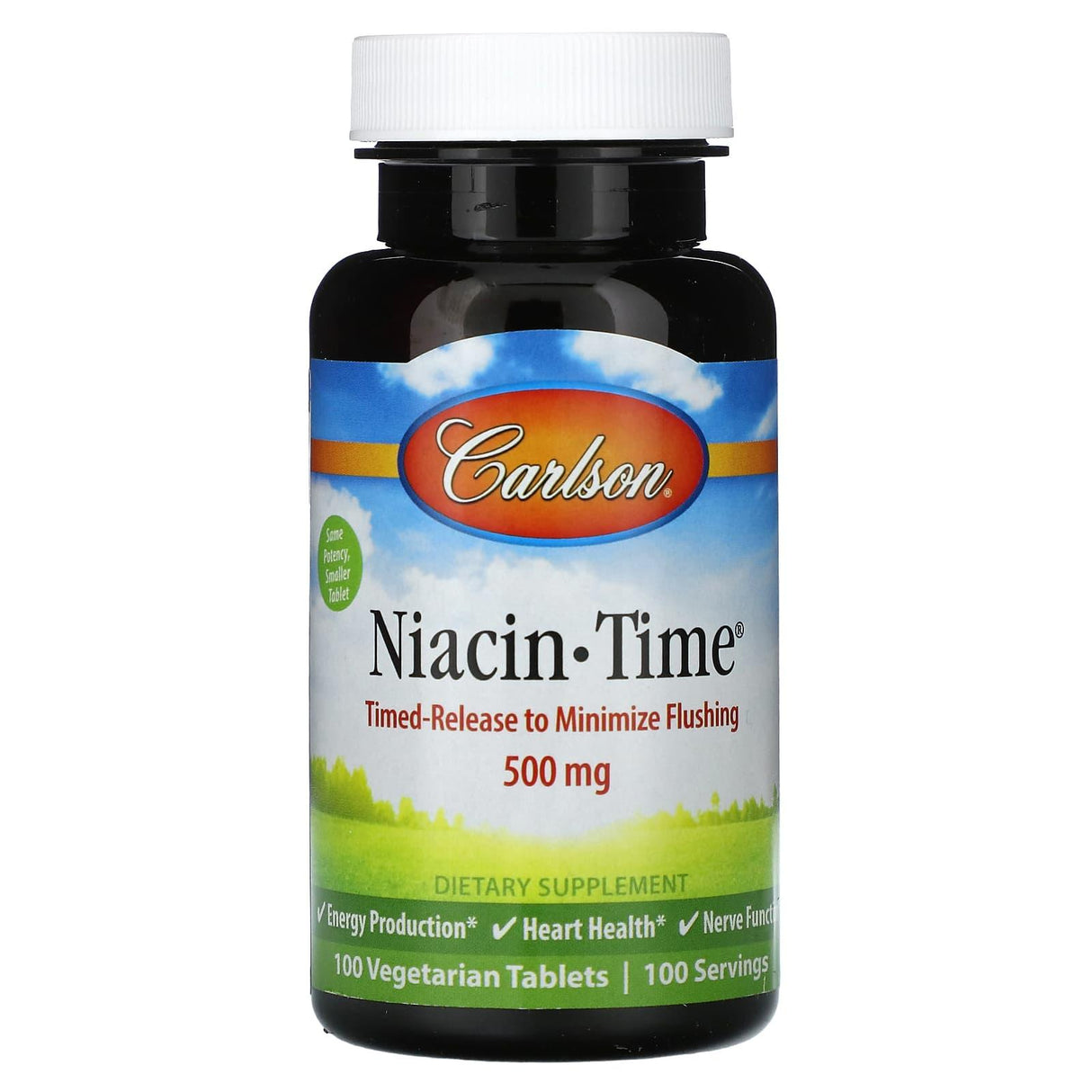 Carlson, Niacin-Time, 500 mg, 100 Vegetarian Tablets - Supply Center USA