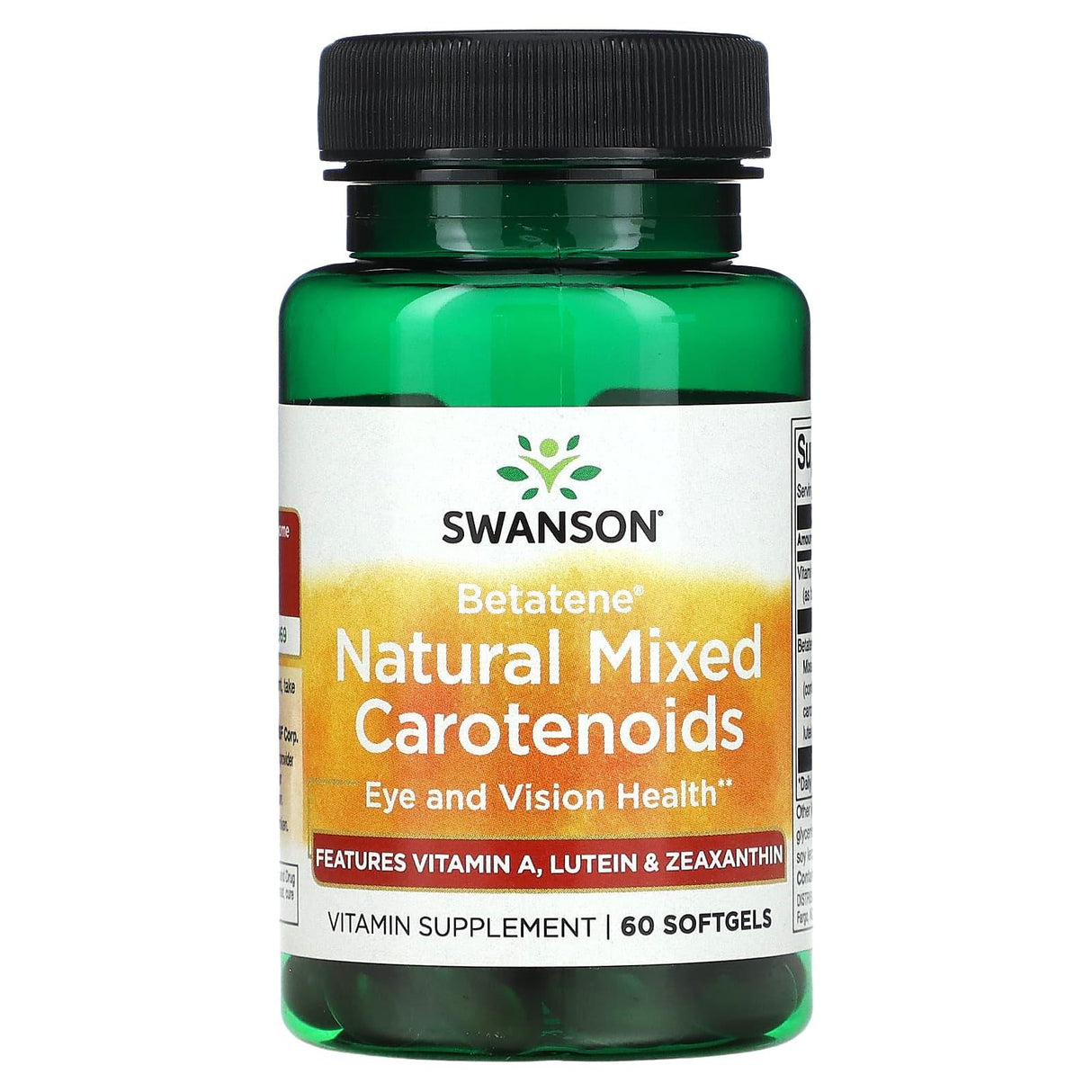 Swanson, Betatene Natural Mixed Carotenoids, 60 Softgels - Supply Center USA