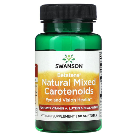 Swanson, Betatene Natural Mixed Carotenoids, 60 Softgels - Supply Center USA