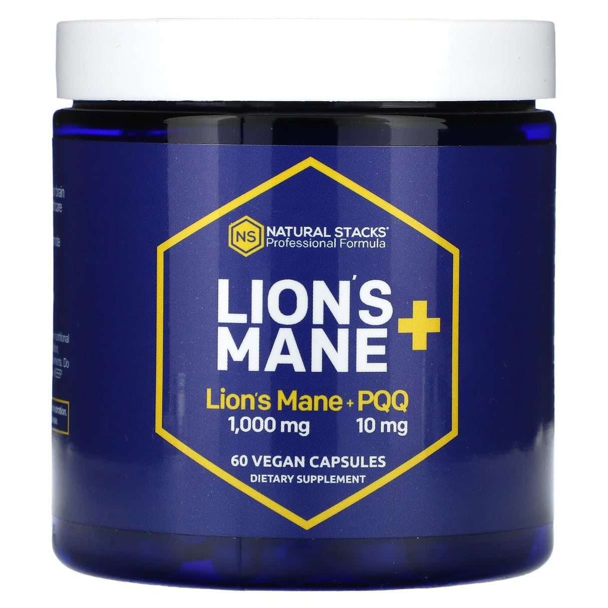 Natural Stacks, Lions Mane+ PQQ, 60 Vegan Capsules - Supply Center USA