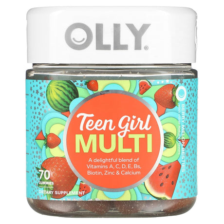 OLLY, Teen Girl Multi, Berry Melon Besties, 70 Gummies - Supply Center USA