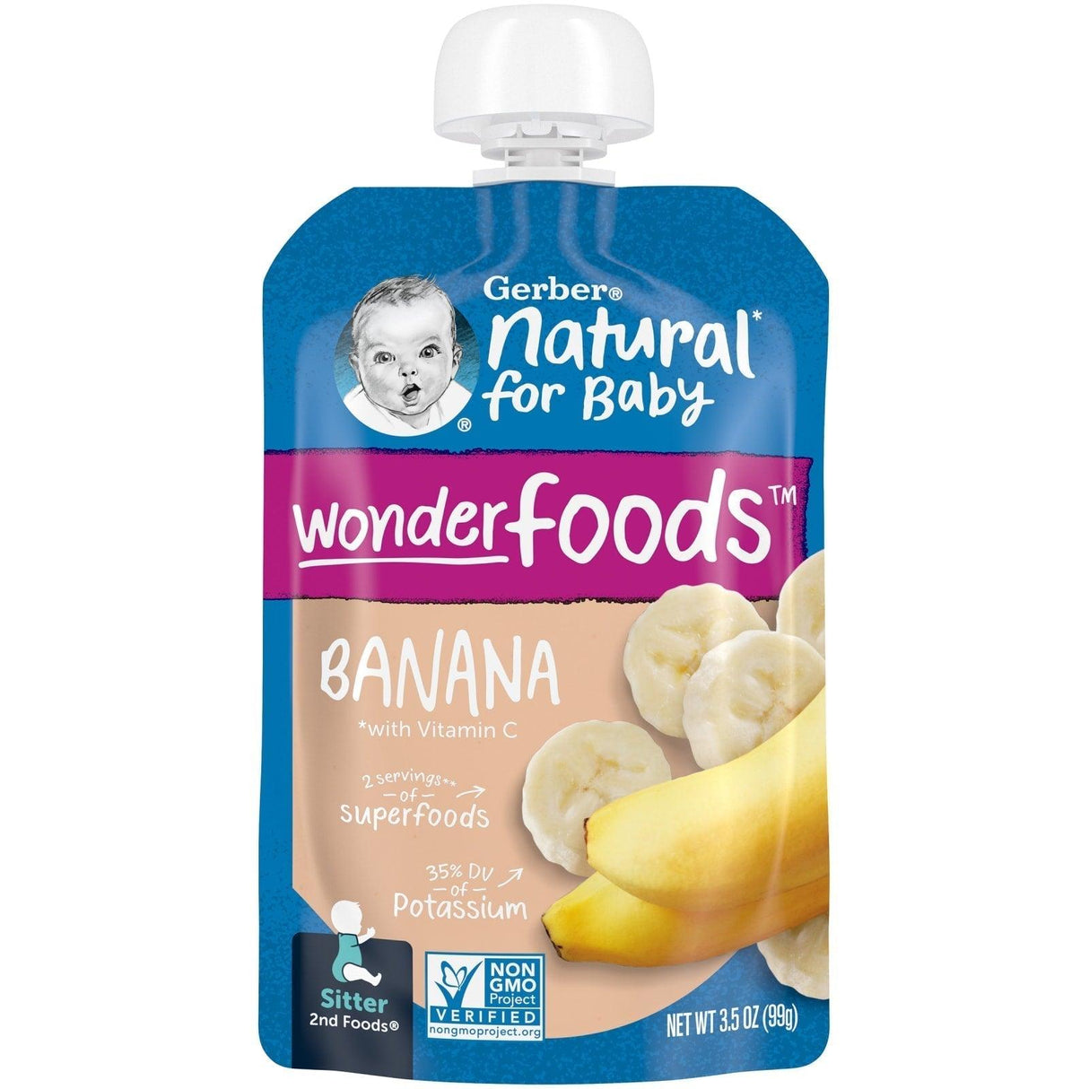 Gerber, Organic for Baby, Wonder Foods, Mango, Apple, Carrot, Kale, 3.5 oz (99 g) - Supply Center USA