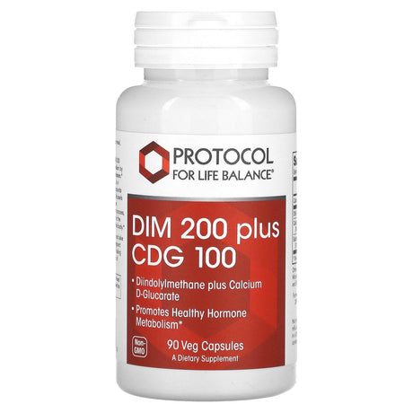 Protocol for Life Balance, DIM 200 Plus CDG 100, 90 Veg Capsules - Supply Center USA