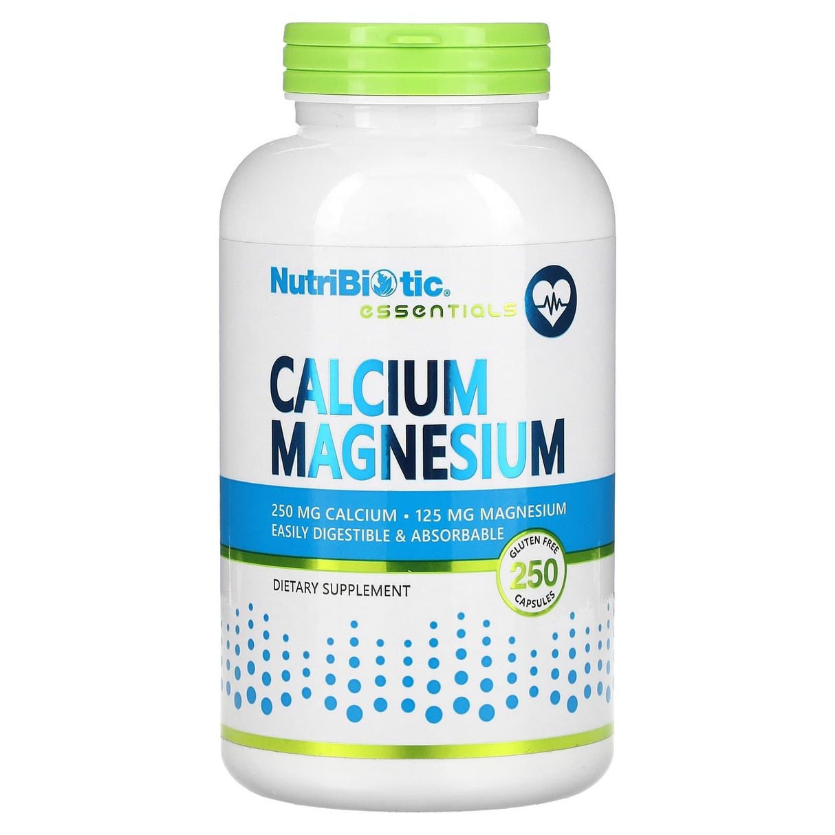 NutriBiotic, Essentials, Calcium Magnesium, 250 Capsules - Supply Center USA