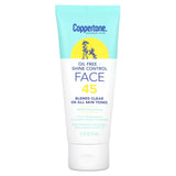 Coppertone, Sunscreen Lotion, Oil Free + Shine Control, Face, SPF 45, 2.5 fl oz (74 ml) - Supply Center USA