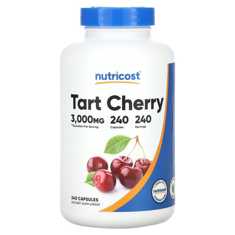 Nutricost, Tart Cherry, 3,000 mg, 240 Capsules - Supply Center USA