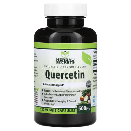 Herbal Secrets, Quercetin, 500 mg, 120 Veggie Capsules - Supply Center USA