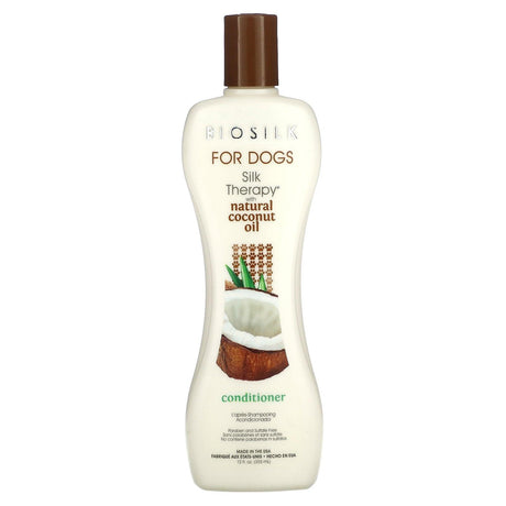 Biosilk, Silk Therapy with Natural Coconut Oil Conditioner, For Dogs, 12 fl oz (355 ml) - Supply Center USA