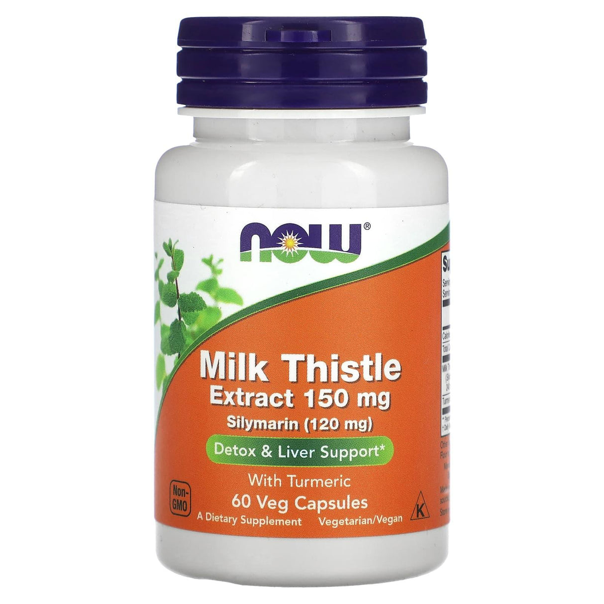 NOW Foods, Milk Thistle Extract with Turmeric, 150 mg, 60 Veg Capsules - Supply Center USA