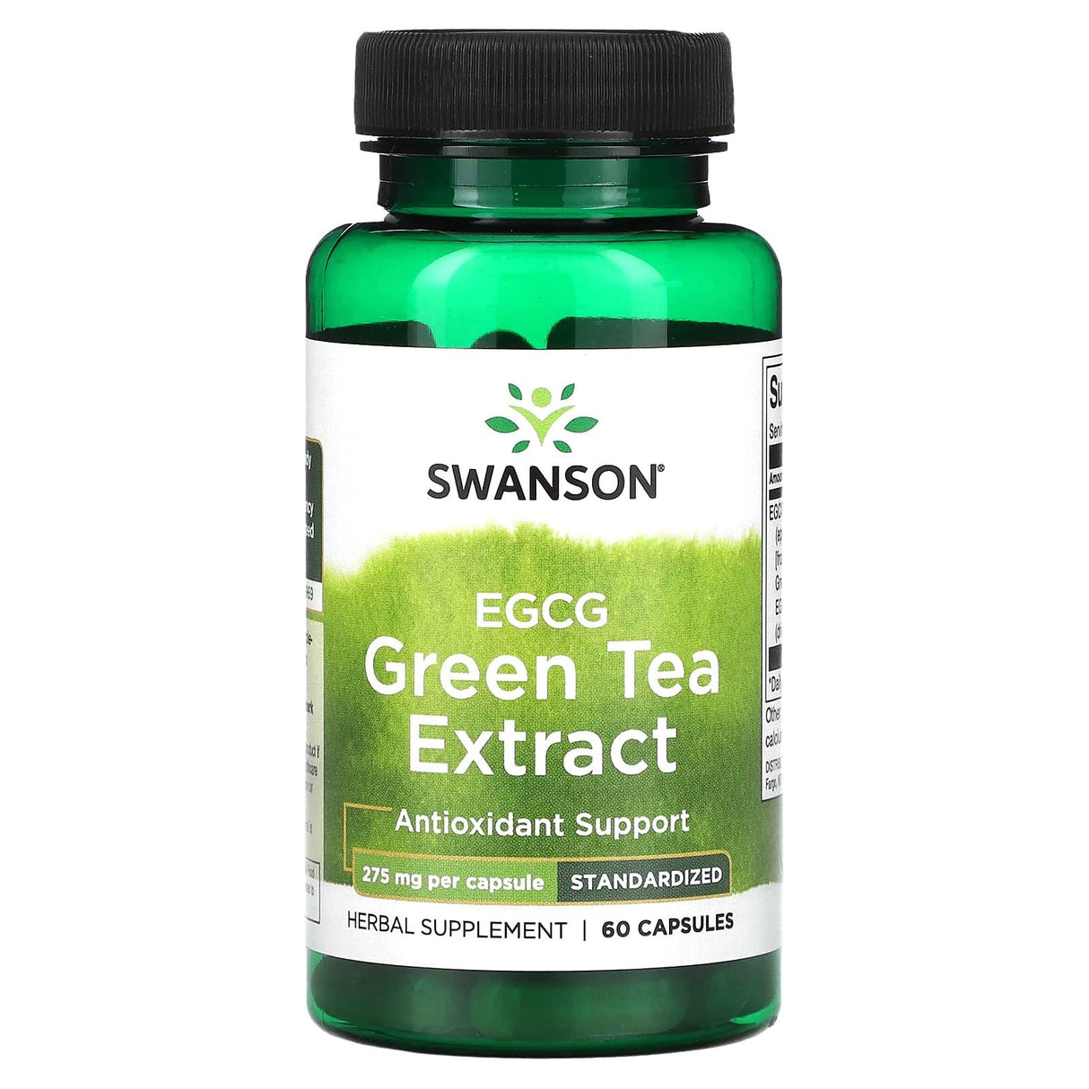 Swanson, ECGC Green Tea Extract, 275 mg, 60 Capsules - Supply Center USA