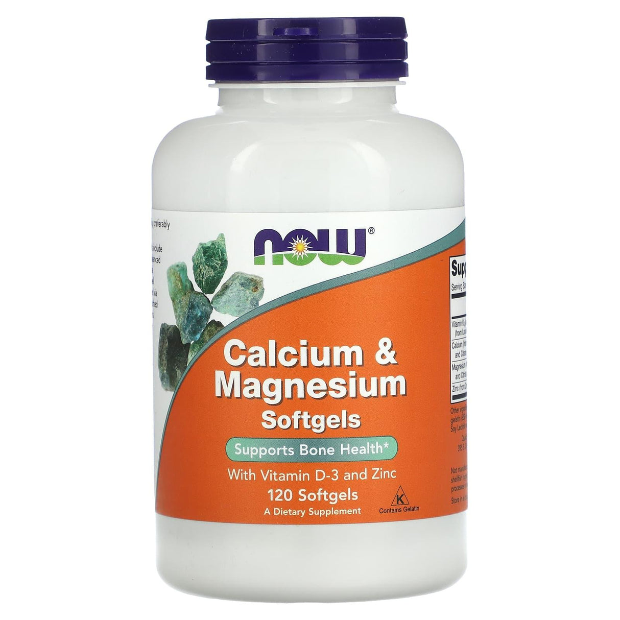 NOW Foods, Calcium & Magnesium with Vitamin D3 and Zinc, 120 Softgels - Supply Center USA