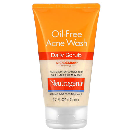 Neutrogena, Oil-Fresh Acne Wash, Daily Scrub , 4.2 fl oz (124 ml) - Supply Center USA