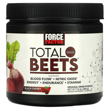 Force Factor, Total Beets, Original Drink Powder, Black Cherry, 7.1 oz (201 g) - Supply Center USA