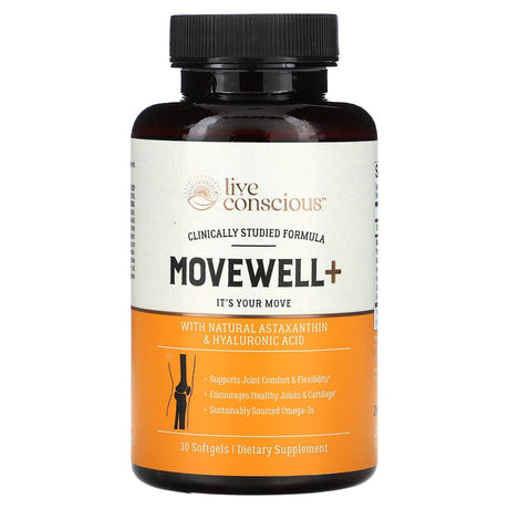 Live Conscious, Movewell+, 30 Softgels - Supply Center USA