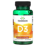 Swanson, Vitamin D3, 400 IU (10 mcg), 250 Softgels - Supply Center USA