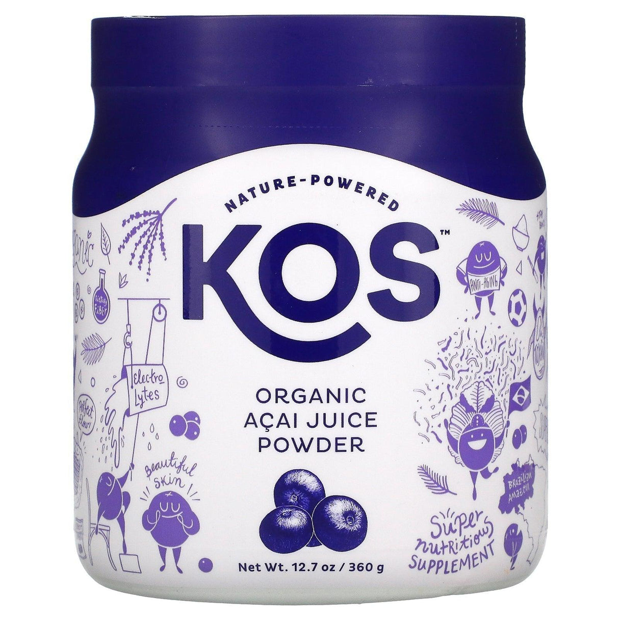 KOS, Organic Lion's Mane Powder, 12.84 oz (364 g) - Supply Center USA