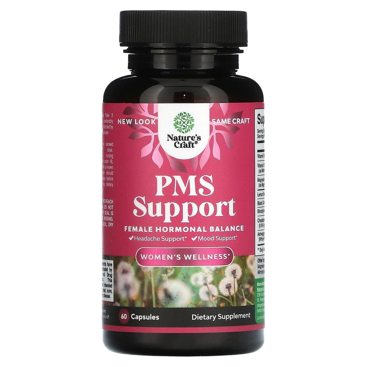 Nature's Craft, Women's Wellness, PMS Support, 60 Capsules - Supply Center USA