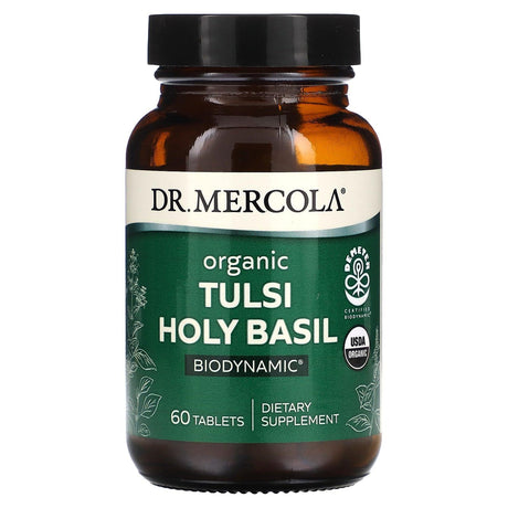 Dr. Mercola, Organic Tulsi Holy Basil, 60 Tablets - Supply Center USA