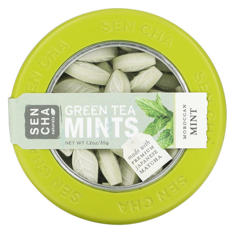 Sencha Naturals, Green Tea Mints, Yuzu Ginger, 1.2 oz (35 g) - Supply Center USA