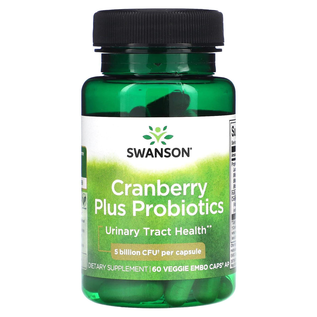 Swanson, Cranberry Plus Probiotics, 5 Billion CFU, 60 Veggie Embo Caps - Supply Center USA