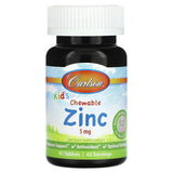 Carlson, Kid's Chewable Zinc, Natural Mixed Berry, 5 mg, 160 Tablets - Supply Center USA