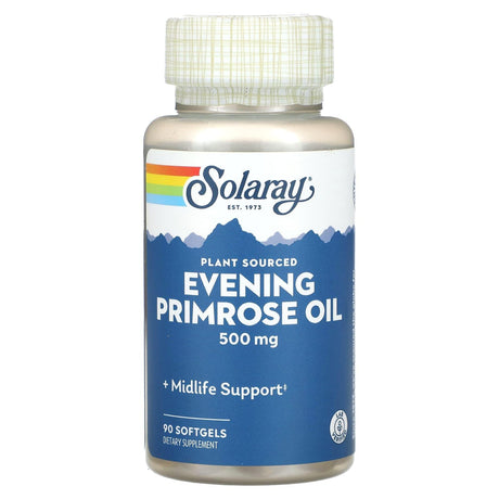 Solaray, Plant Sourced Evening Primrose Oil, 500 mg, 90 Softgels - Supply Center USA