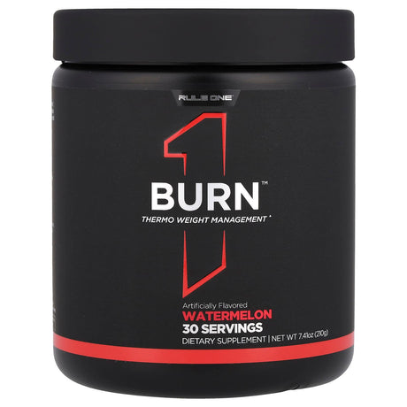 Rule One Proteins, Burn™, Thermo Weight Management, Watermelon, 7.41 oz (210 g) - Supply Center USA