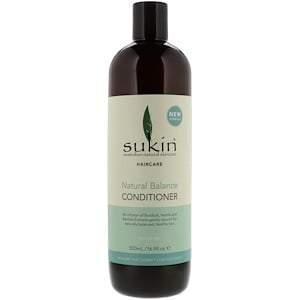 Sukin, Natural Balance Conditioner, Normal Hair, 16.9 fl oz (500 ml) - HealthCentralUSA