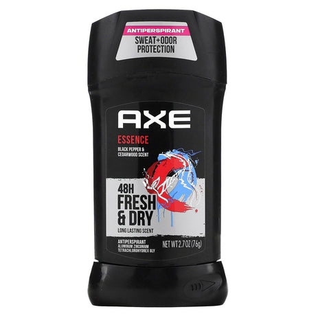 Axe, Essence, Antiperspirant Deodorant, Black Pepper & Cedarwood, 2.7 oz, (76 g) - Supply Center USA