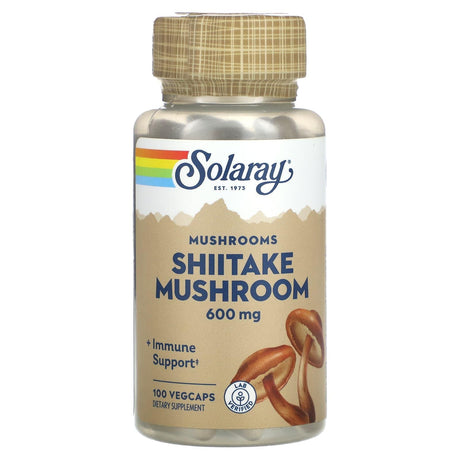 Solaray, Mushrooms, Shiitake Mushroom, 600 mg, 100 VegCaps - Supply Center USA