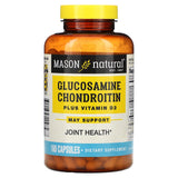 Mason Natural, Glucosamine Chondroitin Plus Vitamin D3, 160 Capsules - Supply Center USA