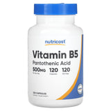 Nutricost, Vitamin B5, 500 mg, 120 Capsules - Supply Center USA