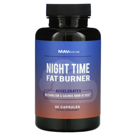 MAV Nutrition, Night Time Fat Burner, 60 Capsules - Supply Center USA