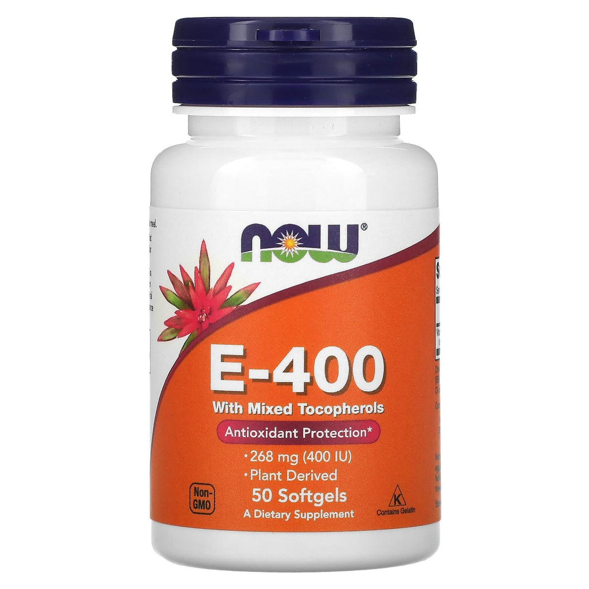 NOW Foods, E-400, 268 mg (400 IU), 50 Softgels - Supply Center USA