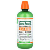 TheraBreath, Fresh Breath Oral Rinse, Mild Mint , 33.8 fl oz (1 l) - Supply Center USA