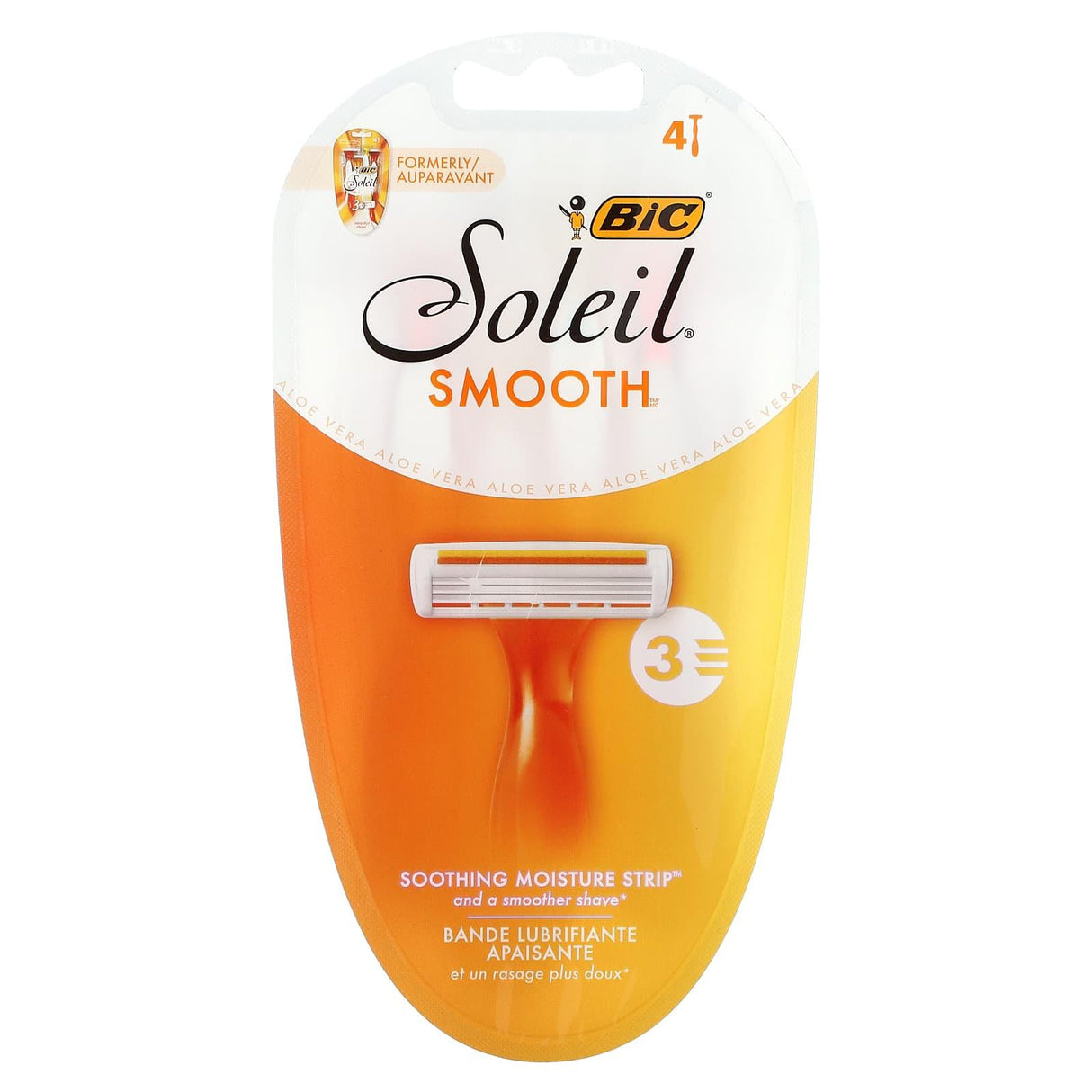 BIC, Soleil Smooth, Disposable Razors, 4 Disposable Razors - Supply Center USA