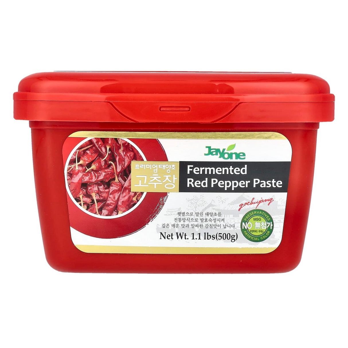 Jayone, Fermented Red Pepper Paste, 1.1 lb (500 g) - Supply Center USA