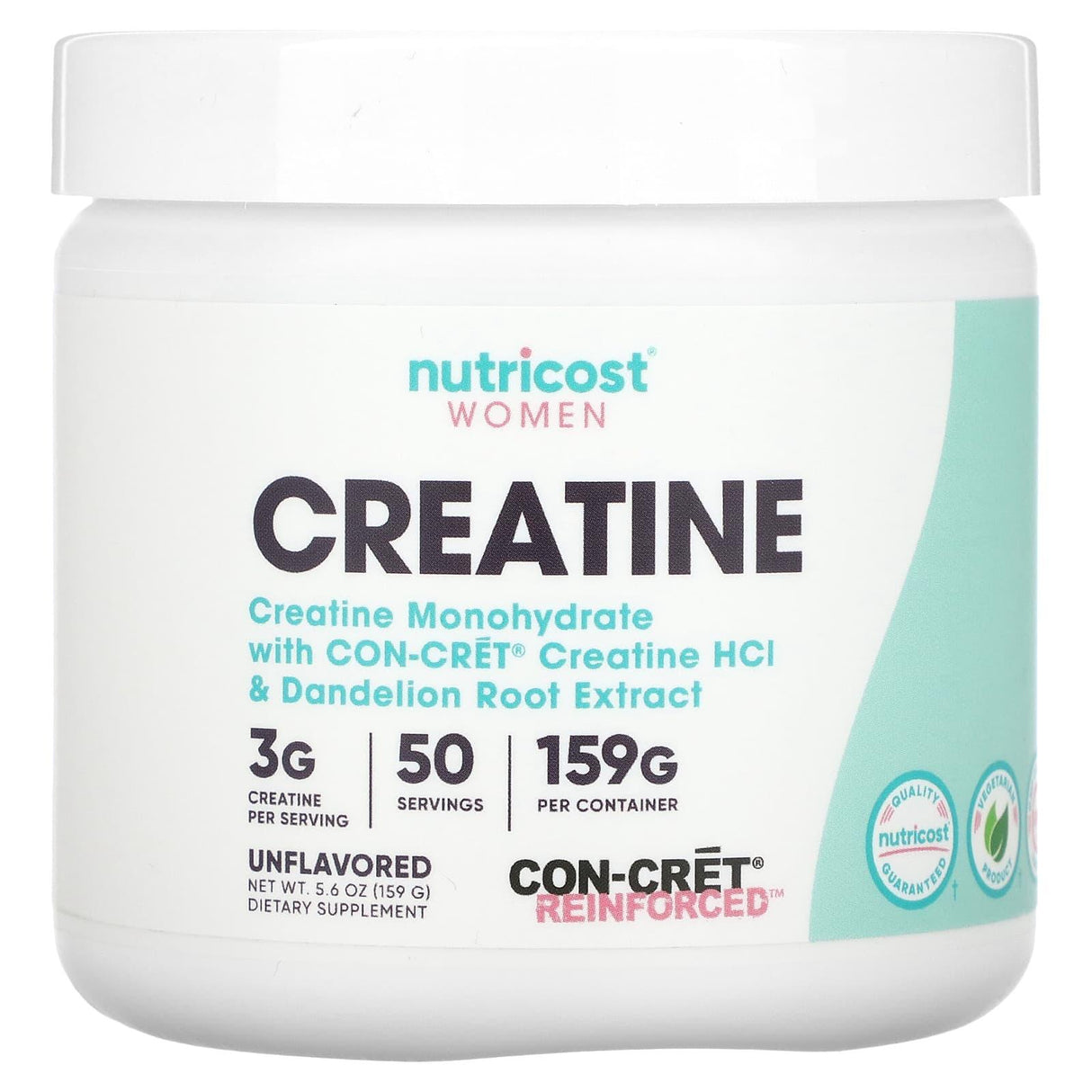 Nutricost, Women, Creatine, Unflavored, 5.6 oz (159 g) - Supply Center USA