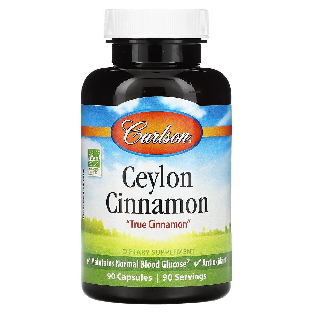 Carlson, Ceylon Cinnamon, 90 Capsules - Supply Center USA